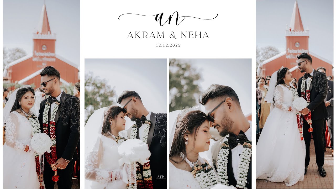 Akram & Neha | Indian Christian Wedding Cinematic Highlights | Church Wedding Film 2025