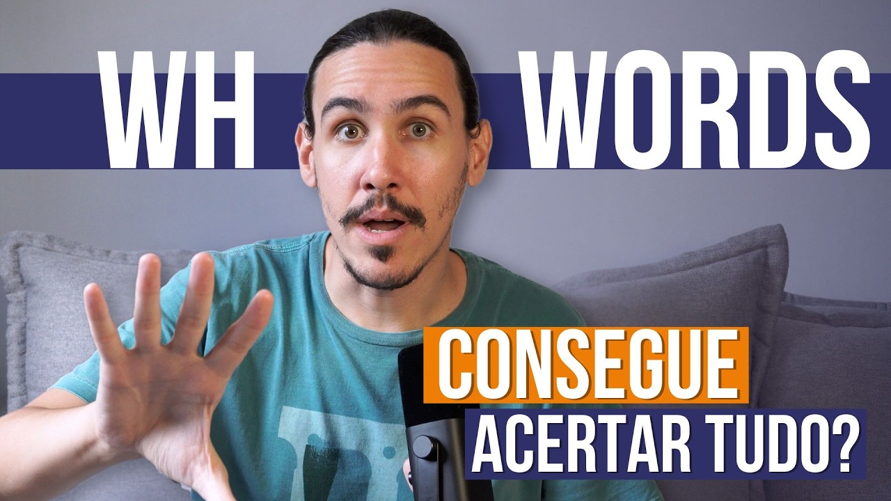 PRATIQUE INGLÊS COMIGO: Exercícios de WH Words para iniciantes (What, Where, Which...)