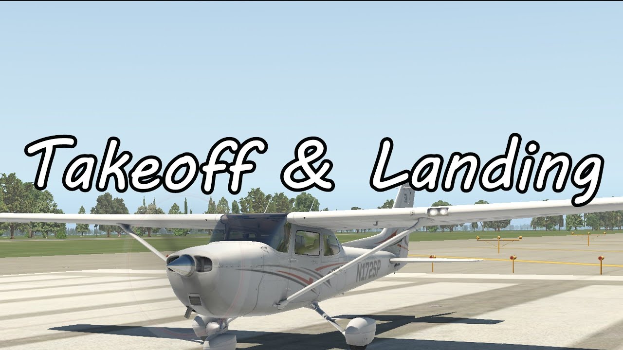 X-Plane 11 Flight School - Cessna 172 Takeoff and Landing