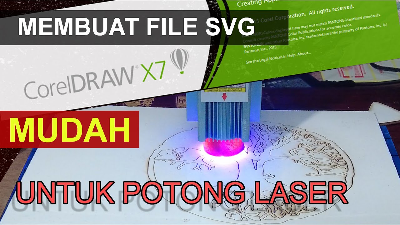 membuat file svg dari Corel Draw untuk memotong pakai laser Sculpfun S9