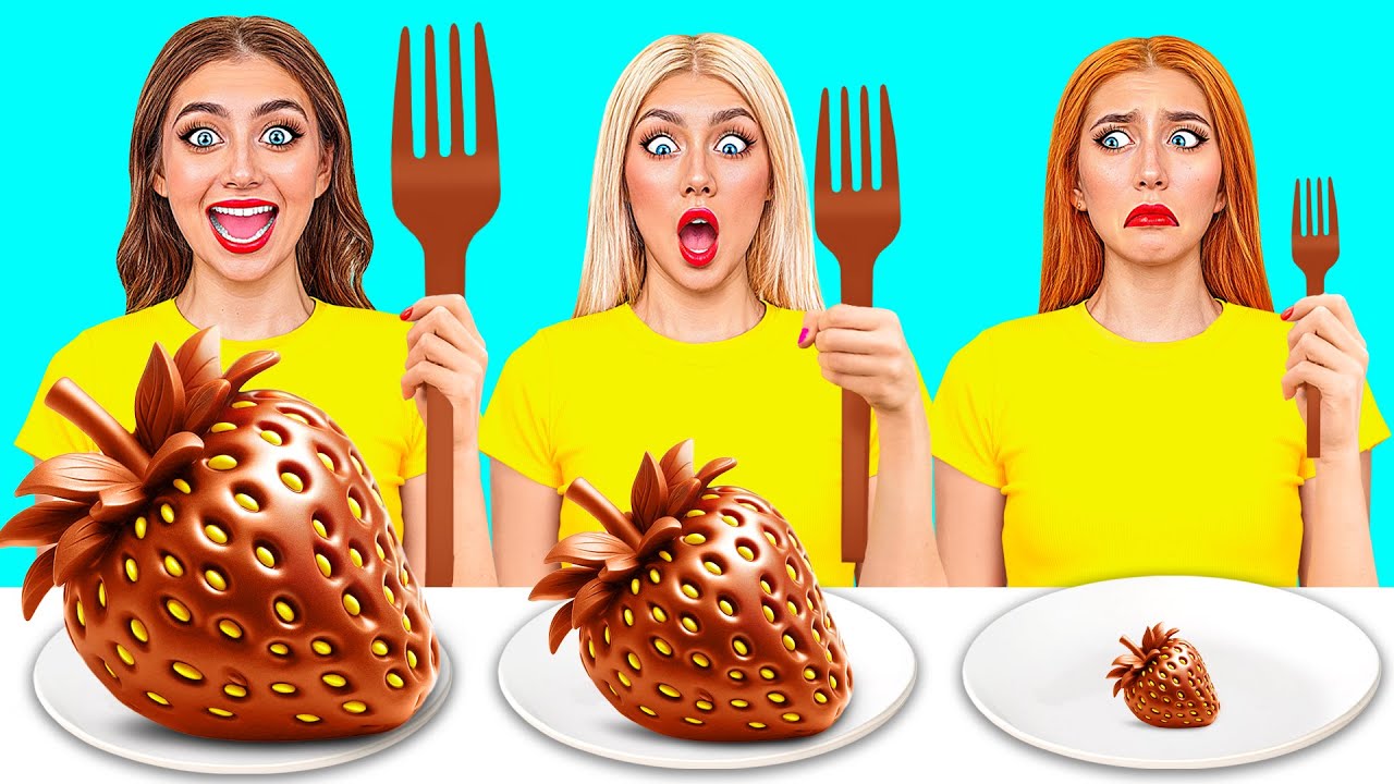 Большая, Средняя или Маленькая Тарелка Челлендж | Удивительные Лайфхаки и Хитрости от Choco DO