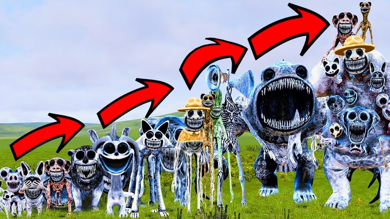 ALL ZOONOMALY MONSTERS SIZE COMPARISON in Garry's mod!