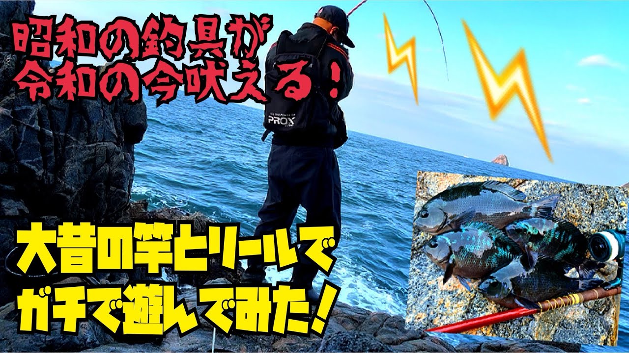 古〜い道具で磯釣りが楽し過ぎた🔥