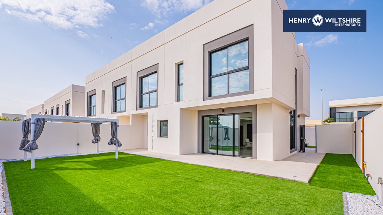 Landscaped private garden with outside furniture
