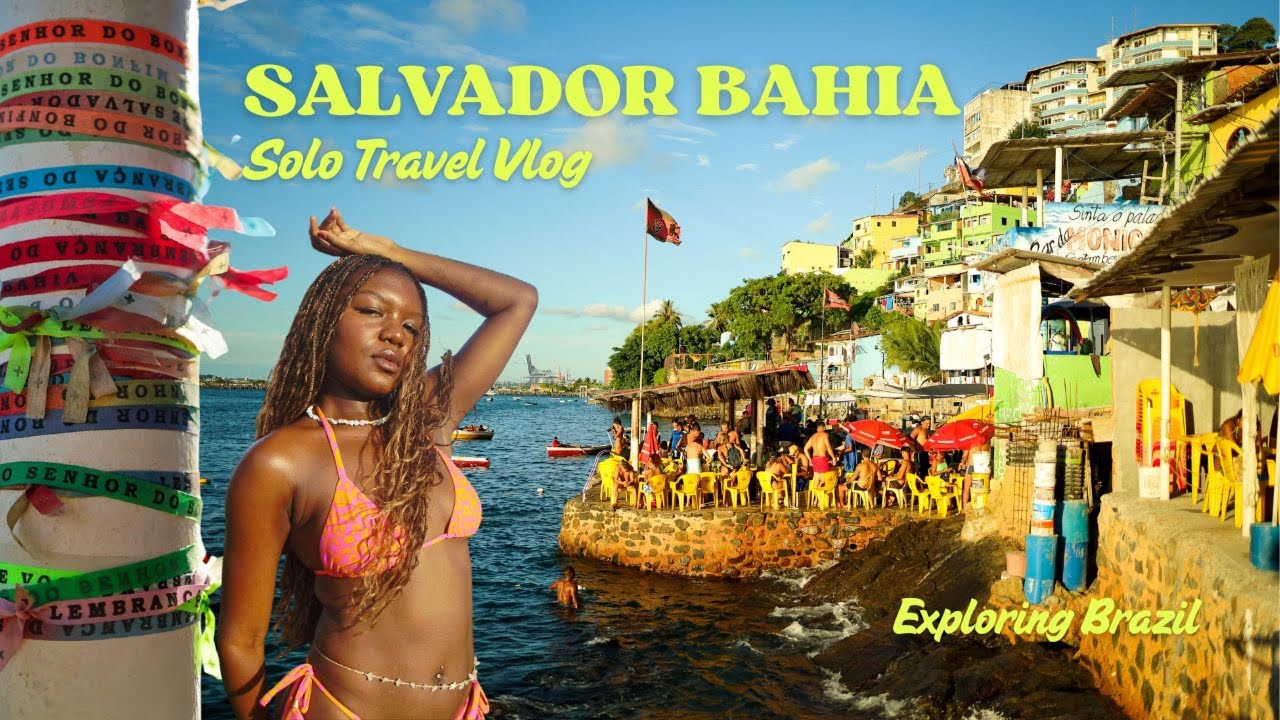 SALVADOR BAHIA | SOLO TRAVEL VLOG ( Historic downtown, nightlife, food, local market, & more)