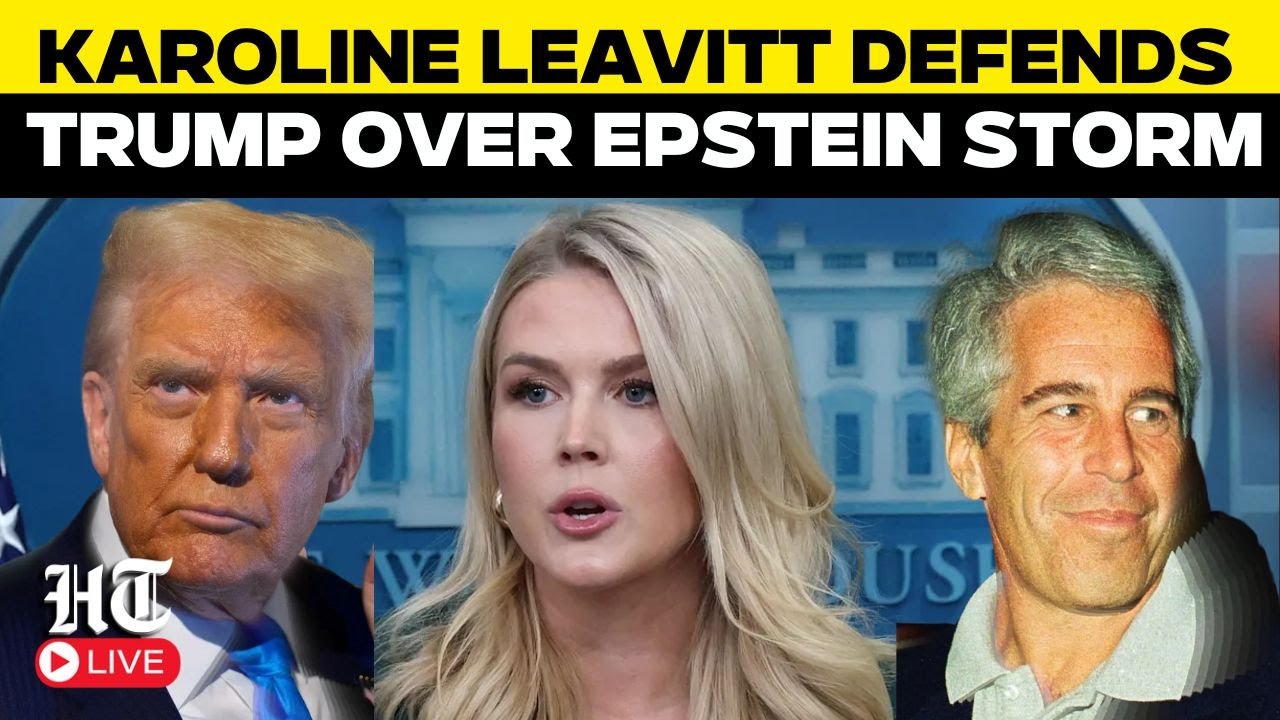 Karoline Leavitt LIVE | Trump Aide Faces Tough Questions Over Epstein Emails | ‘Was Kicked Out…’