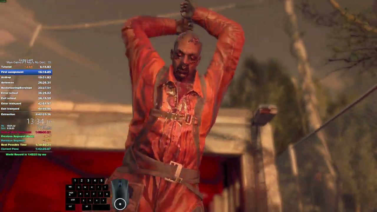 Dying Light - Main Game (FS Any% No Quit, No HSG) Speedrun LRT 1:39:21 IGT 1:38:55 (World Record)