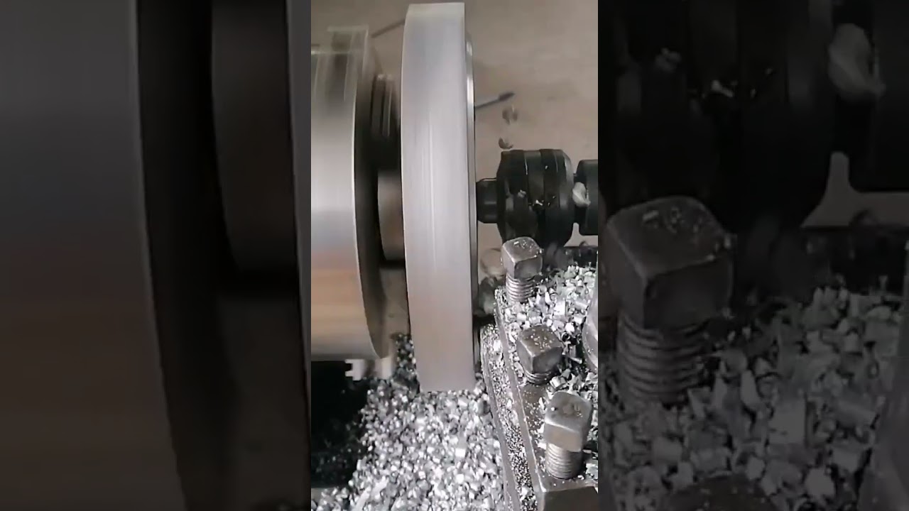 izrada aluminijumske remenice #pulley #lathemachine #struganje