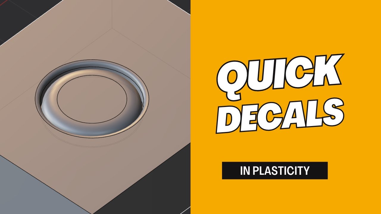 How to make a decal in Plasticity (Drawing in 3D)