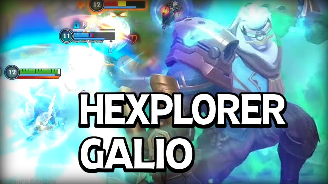 HEXPLORER GALIO GAMEPLAY - BUILD & RUNES - WILD RIFT