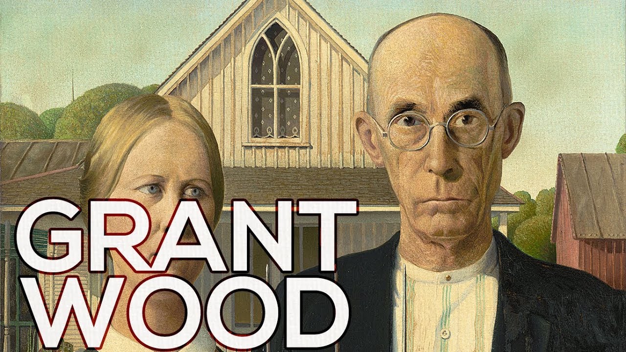 Grant Wood: A collection of 87 works (HD)