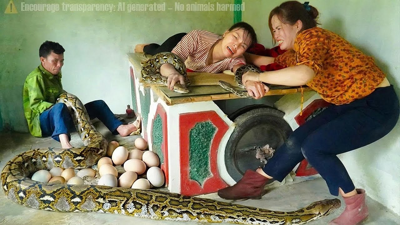 Farm Life Shock: Harvest 1000+ MUTANT PYTHON EGGS - Hunting Down a Giant Python Hiding on a Farm!🐍