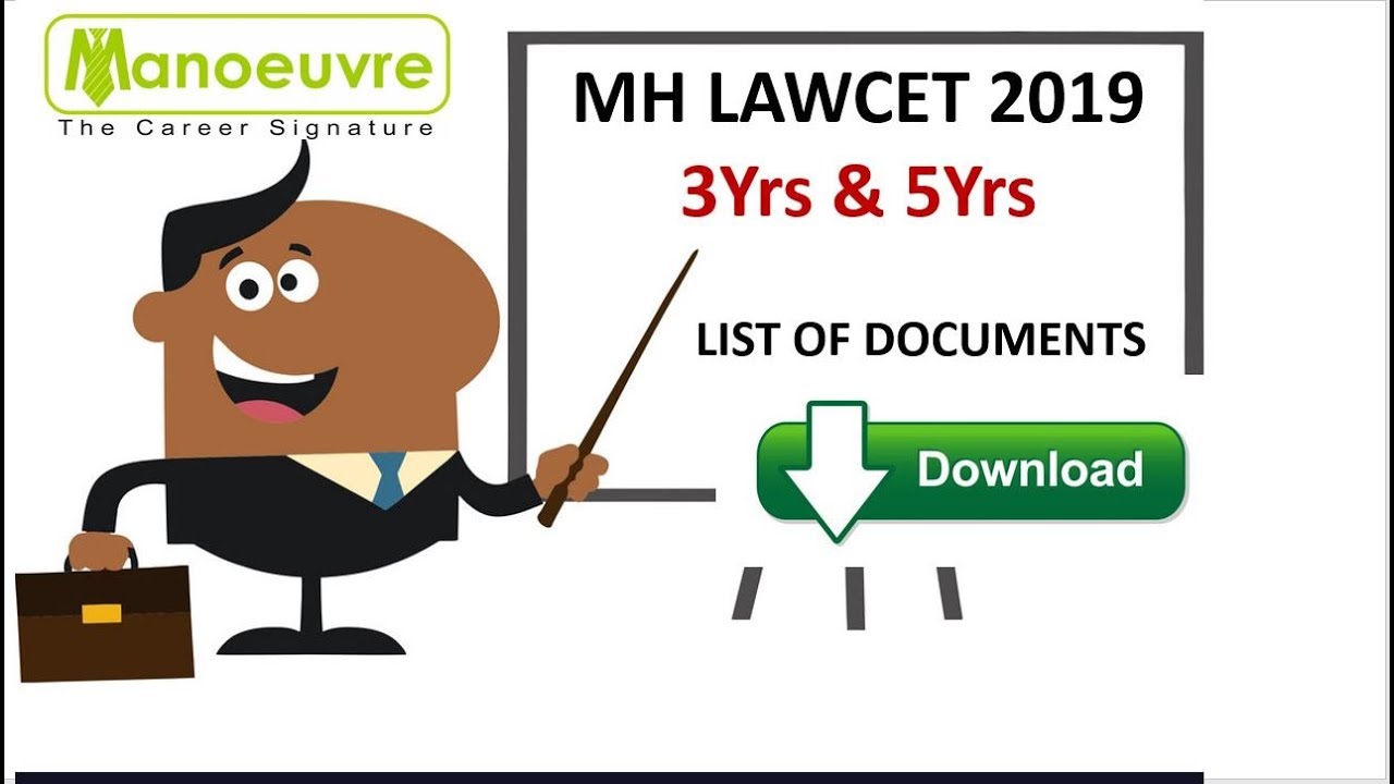 MH LAWCET 2019 - 3Yrs & 5Yrs : List of documents download