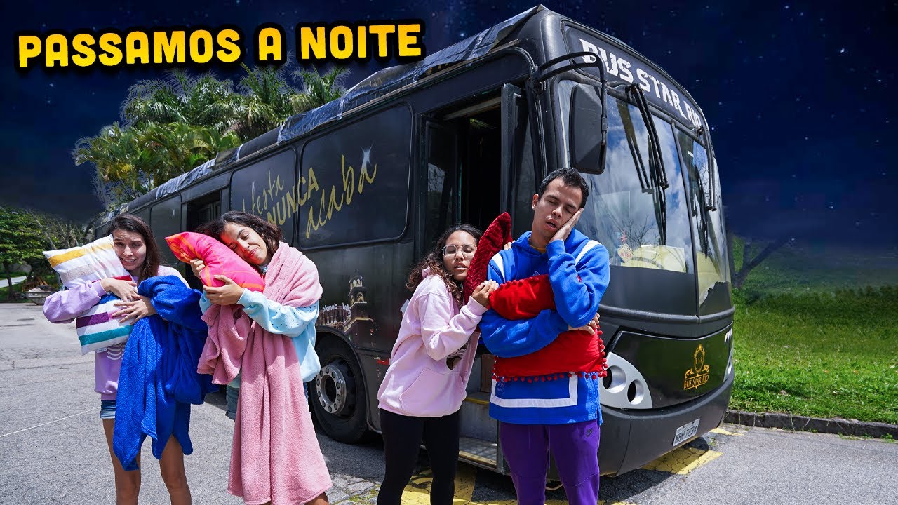 PASSAMOS A NOITE EM UM ÔNIBUS 5 ESTRELAS E ISSO ACONTECEU!