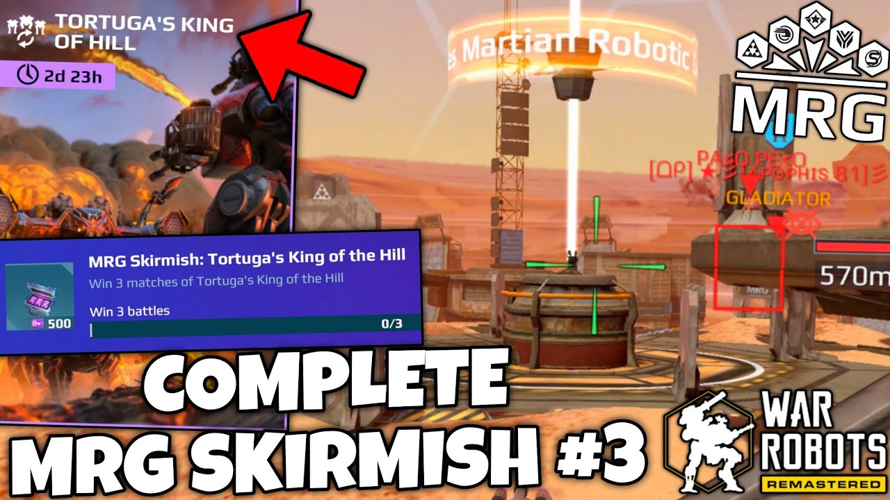 MRG Skirmish &laquo;Царь горы&raquo; на карте Tortuga &mdash; ОБЗОР! | WR &mdash; War Robots