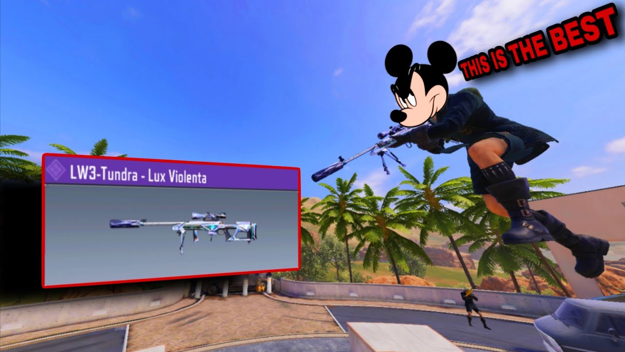 Using The Best EPIC LW3-TUNDRA Skin In CODM (Mickey Mouse Voice)