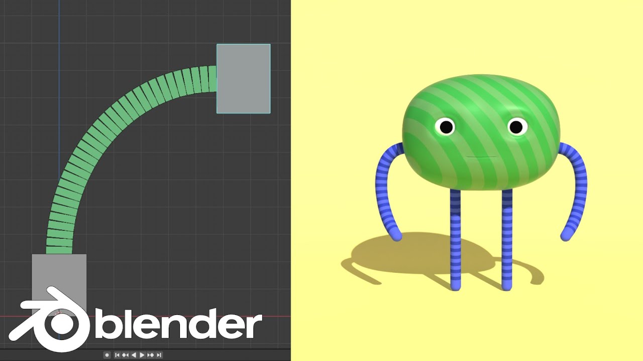 Blender: Fast B-Bone Rig (простой урок)