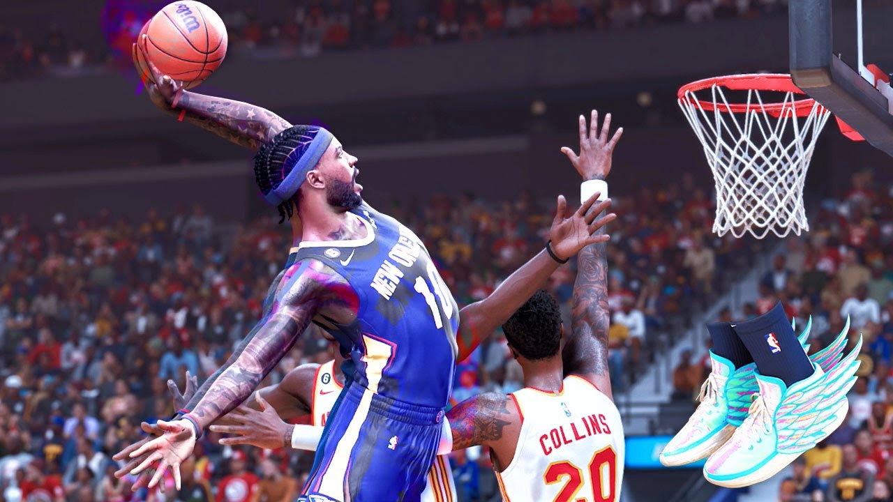 CRAZY CONTACT DUNKS In DASH2K SHOES! NBA 2K23 My Career (2-Way Inside Out Scorer)