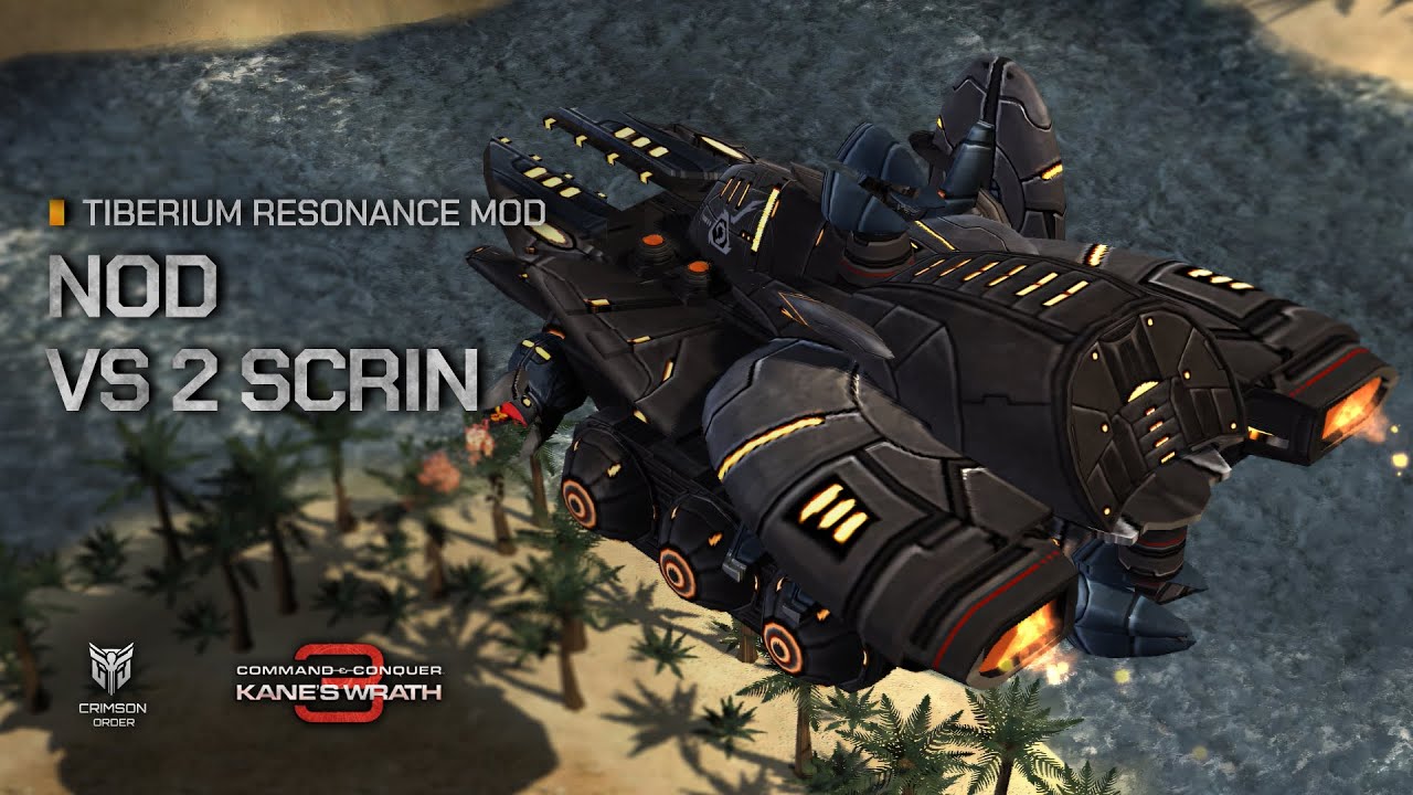 Kane's Wrath [Tiberium Resonance Mod] - NOD vs 2 Scrin Brutal AI
