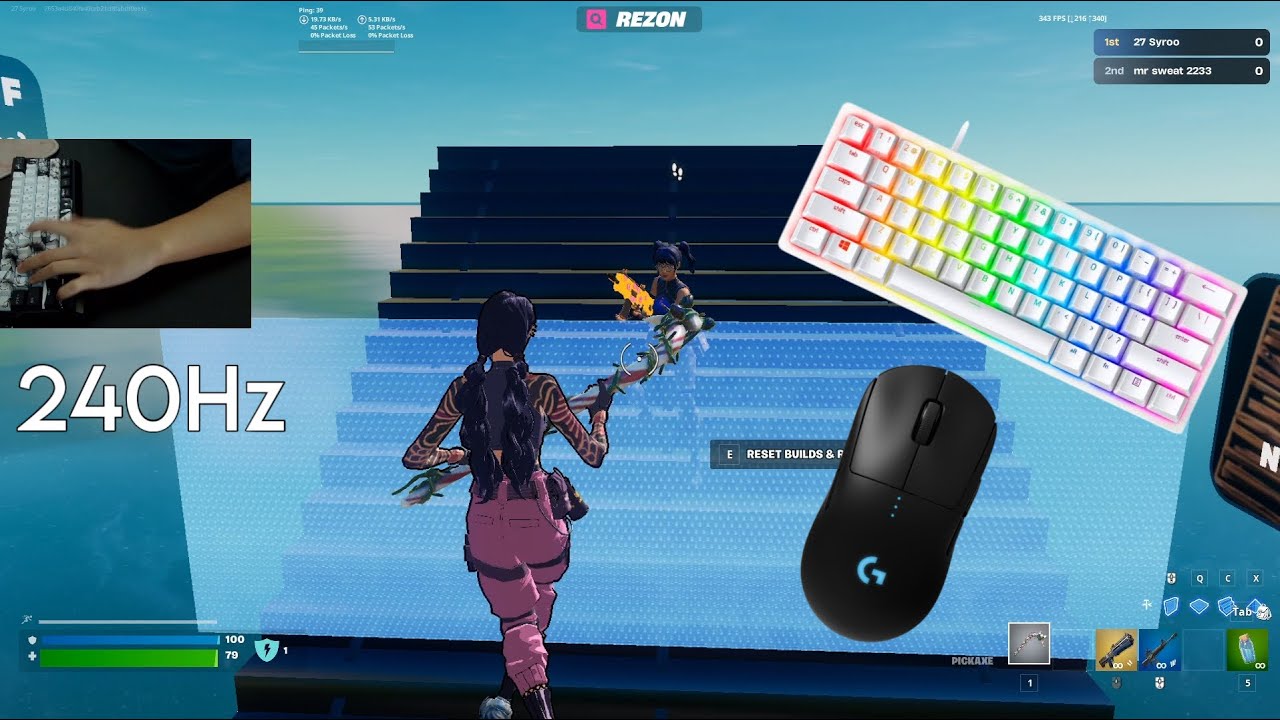 Madlions 60HE ASMR 😴 Build Fights🏆 Satisfying Keyboard Fortnite 240 FPS 4K