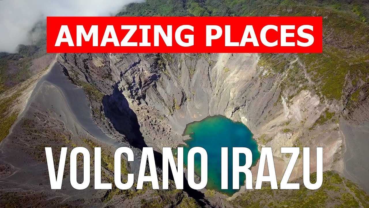 Volcano Irazu in 4k. Costa Rica, Volcano Irazu places to visit