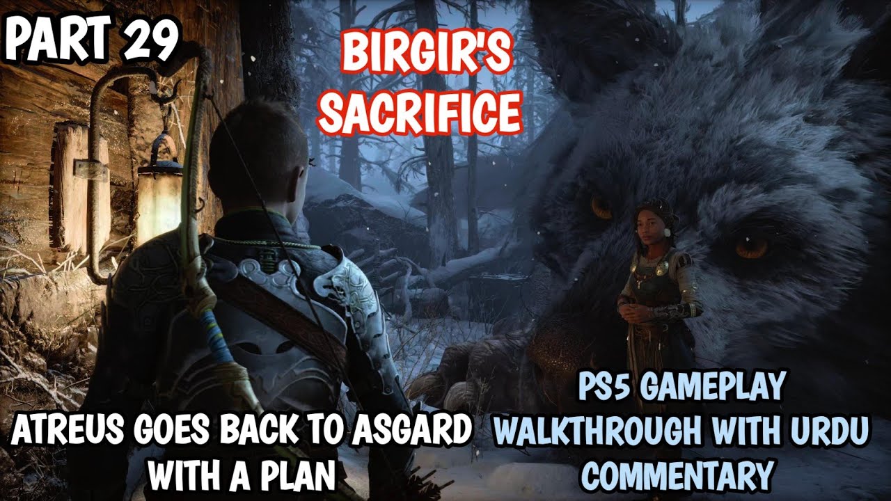 god of War Ragnar&ouml;k GAMEPLAY WALKTHROUGH PART 29 WITH URDU COMMENTARY...