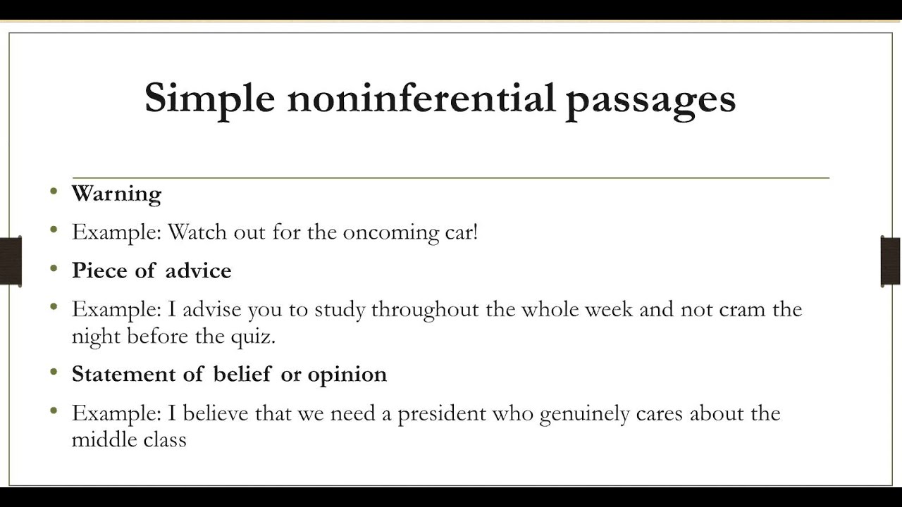1.2 Nonarguments Part 1