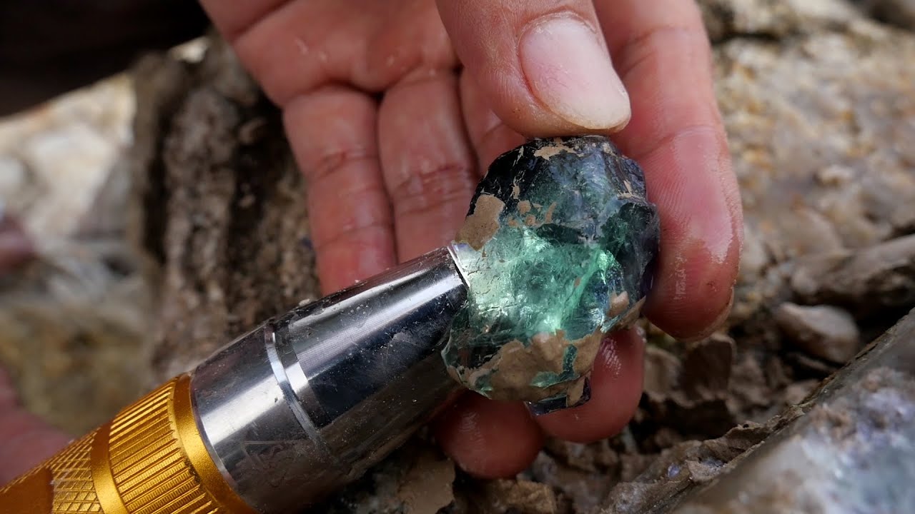 Searching for various precious crystals in abandoned quarries #mining #gemstones
