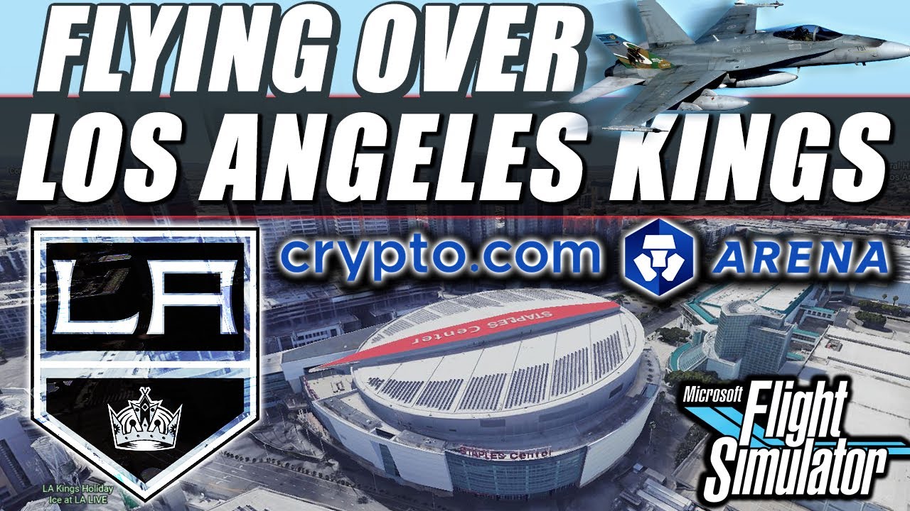 Flying Over Los Angeles Kings Arena in Flight Sim