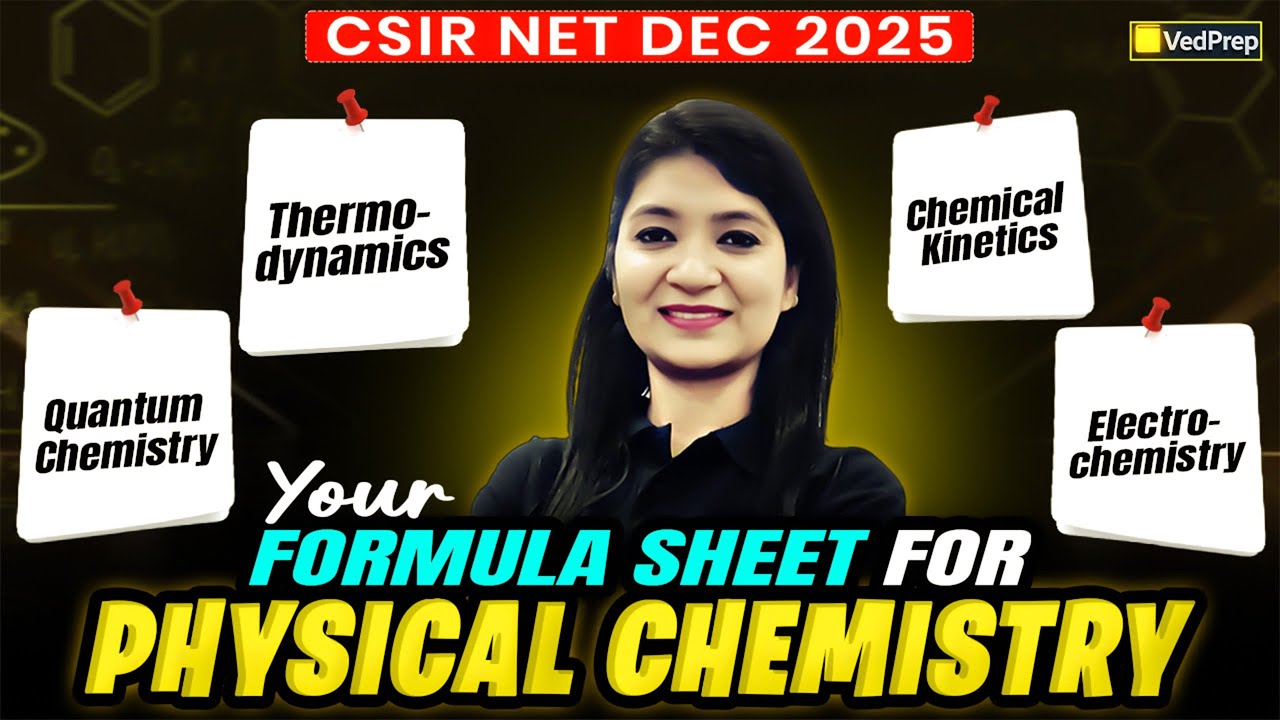 Student&rsquo;s Formula Sheet for Physical Chemistry | CSIR NET Dec 2025 Chemical Sciences | Chem Academy