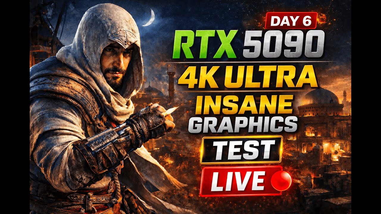 Test Stream 🔴 Assassin’s Creed Mirage RTX 5090 | 4K Ultra Gameplay Day 6
