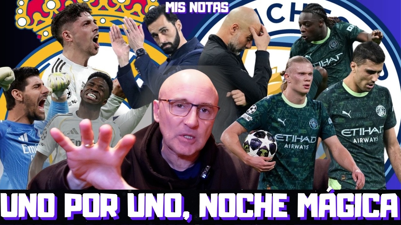 HISTÓRICO VALVERDE ¿SUSPENDEN HAALAND Y GUARDIOLA? ¿VINICIUS? NOTAS REAL MADRID vs MANCHESTER CITY