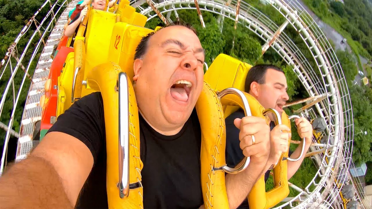 Riding BACKWARDS on this INSANE Roller Coaster in Japan! ローラーコースター