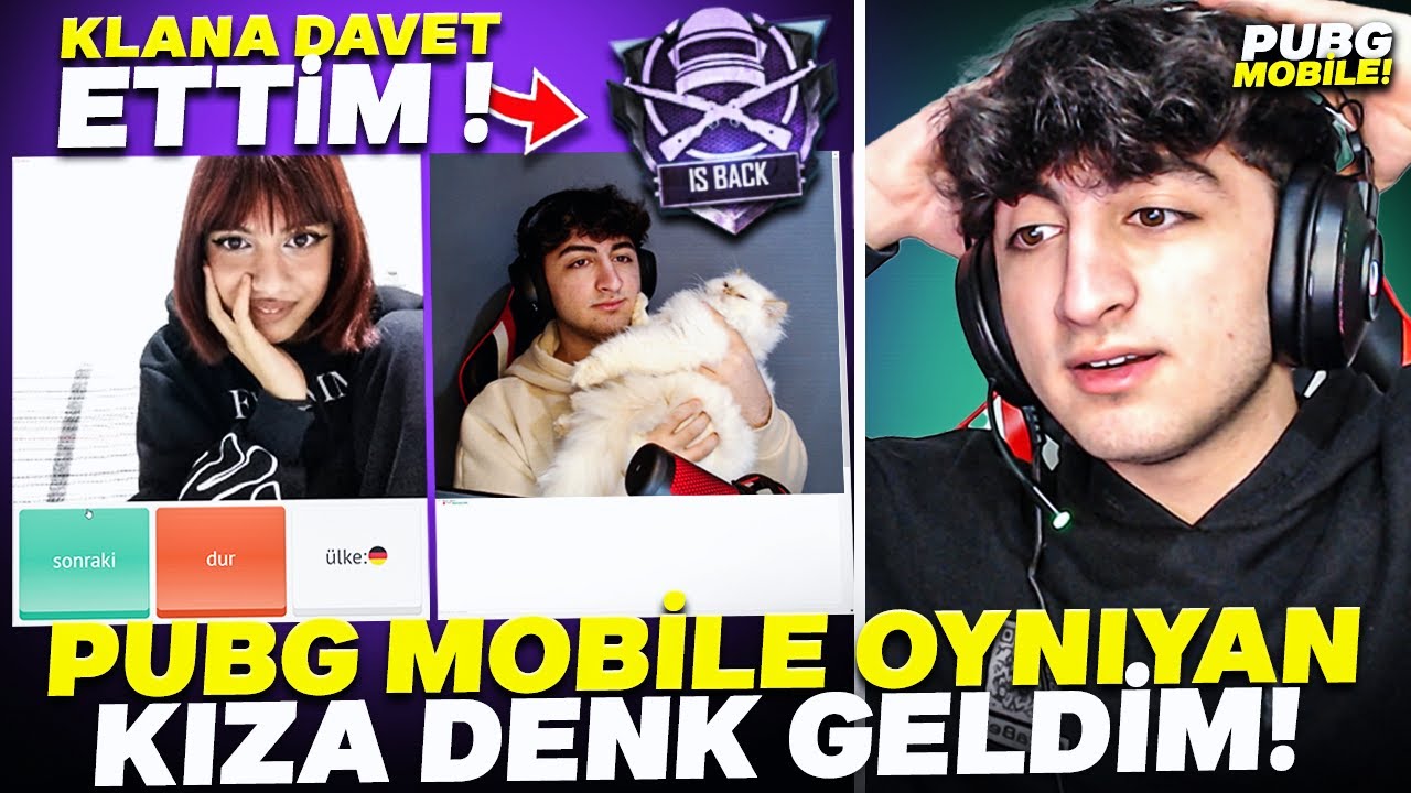 OMEGLEDE PUBG MOBİLE OYNIYAN KIZA DENK GELDİM! 😱 ( KLANA DAVET ETTİM!  ) - PUBG Mobile