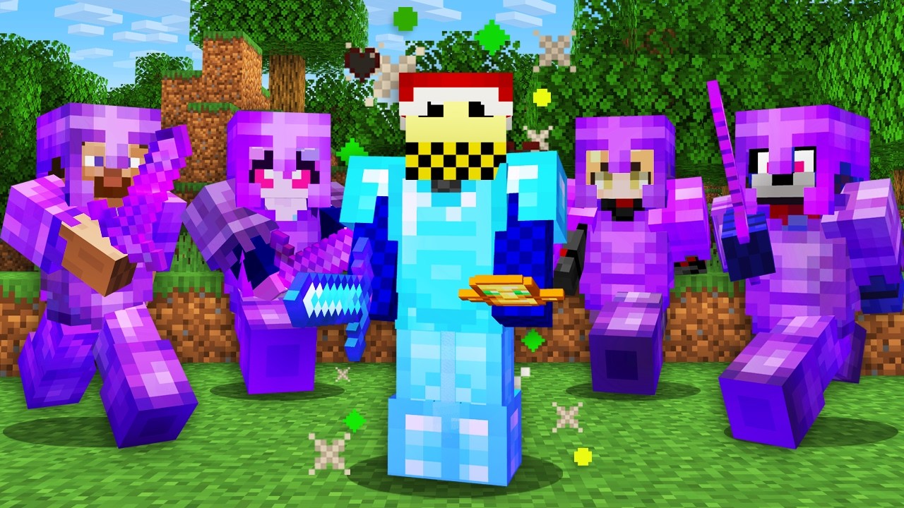 Minecraft Hunger Games, But 1 Player is HUNTED by Everyone…