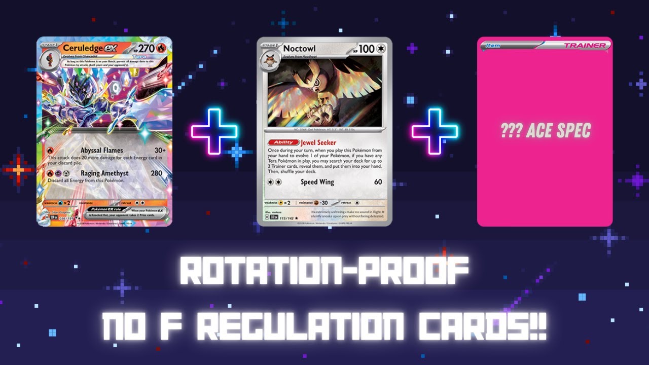 VERY COOL ROTATION-PROOF CERULEDGE EX DECK!!