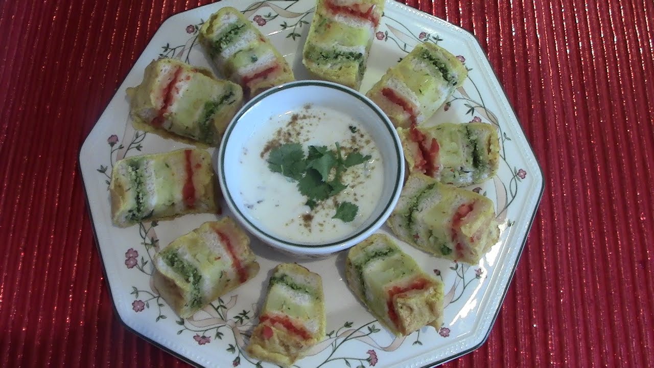 Stuffed Bread Pakora's - Quick and Easy Recipe!