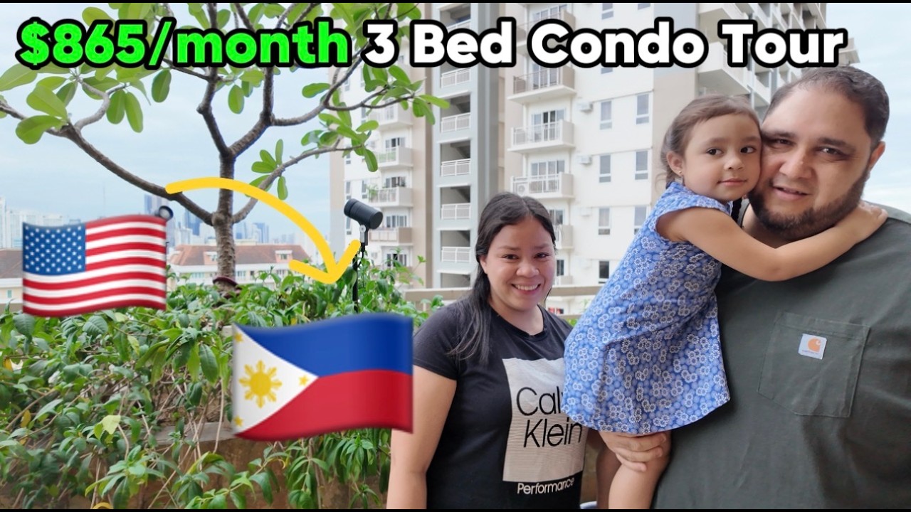 He Left Florida & Chose the Philippines Let's Tour their 3 Bedroom Condo |$865/Month Manila Condo