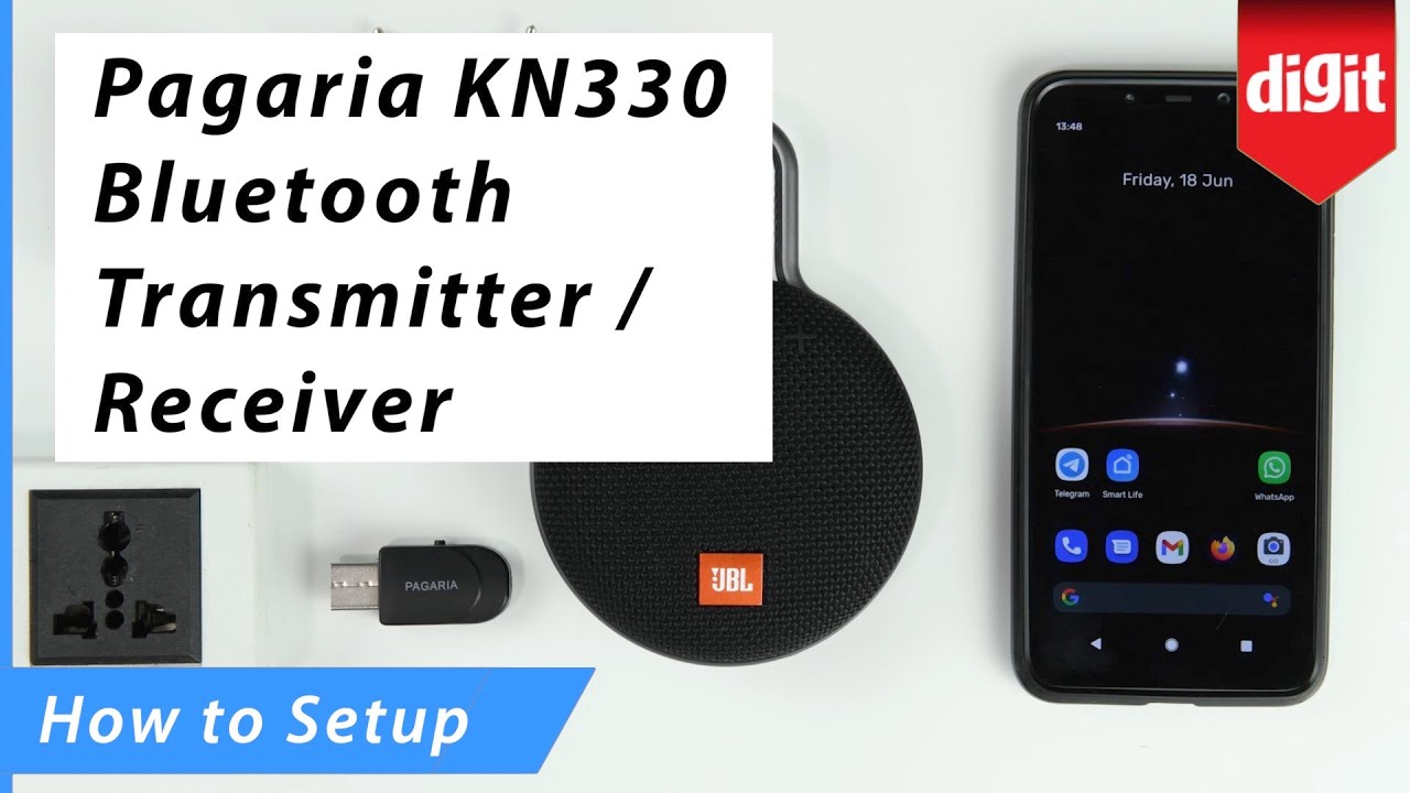 Pagaria KN330 Bluetooth Transmitter/ Receiver - How to Setup
