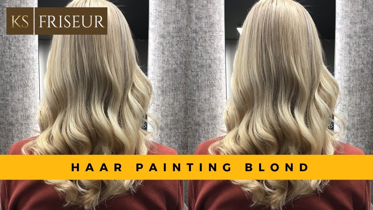 Haar Painting Blond M&uuml;nchen - KS Friseur M&uuml;nchen