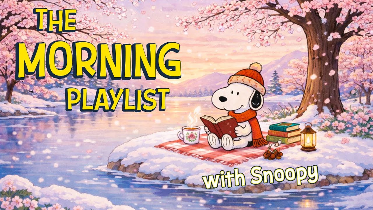 The Morning Playlist 🌸❄️ | Snoopy’s Relaxing Tunes for a Peaceful Start