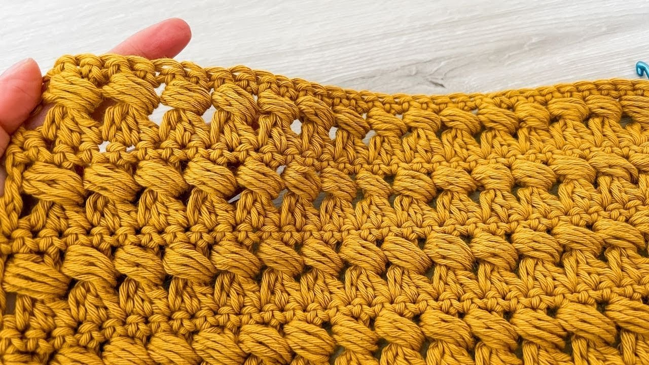 Simple Crochet Cluster Bead Stitch