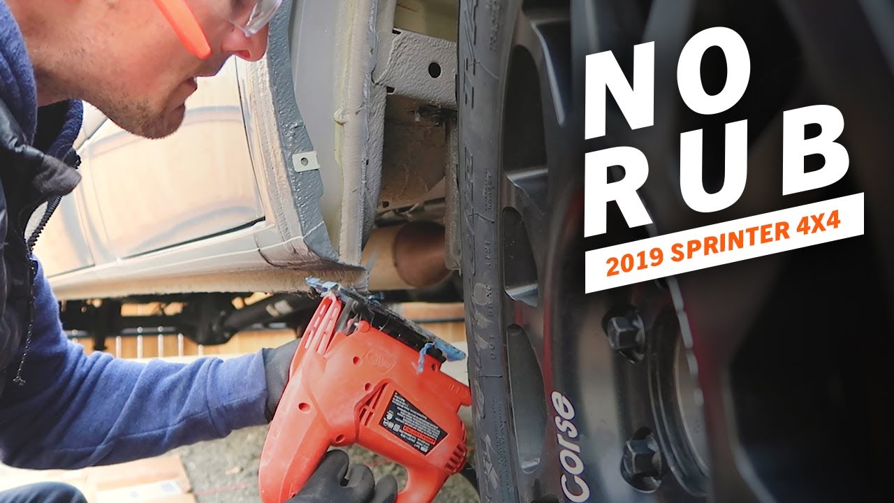 No Rub Fender Trim Tutorial for 2019 Mercedes Sprinter Van 4x4 & 2WD