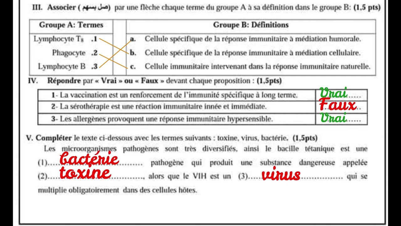 3AC - (Correction) Examen régional de Drâa-Tafilalet 2023 SVT