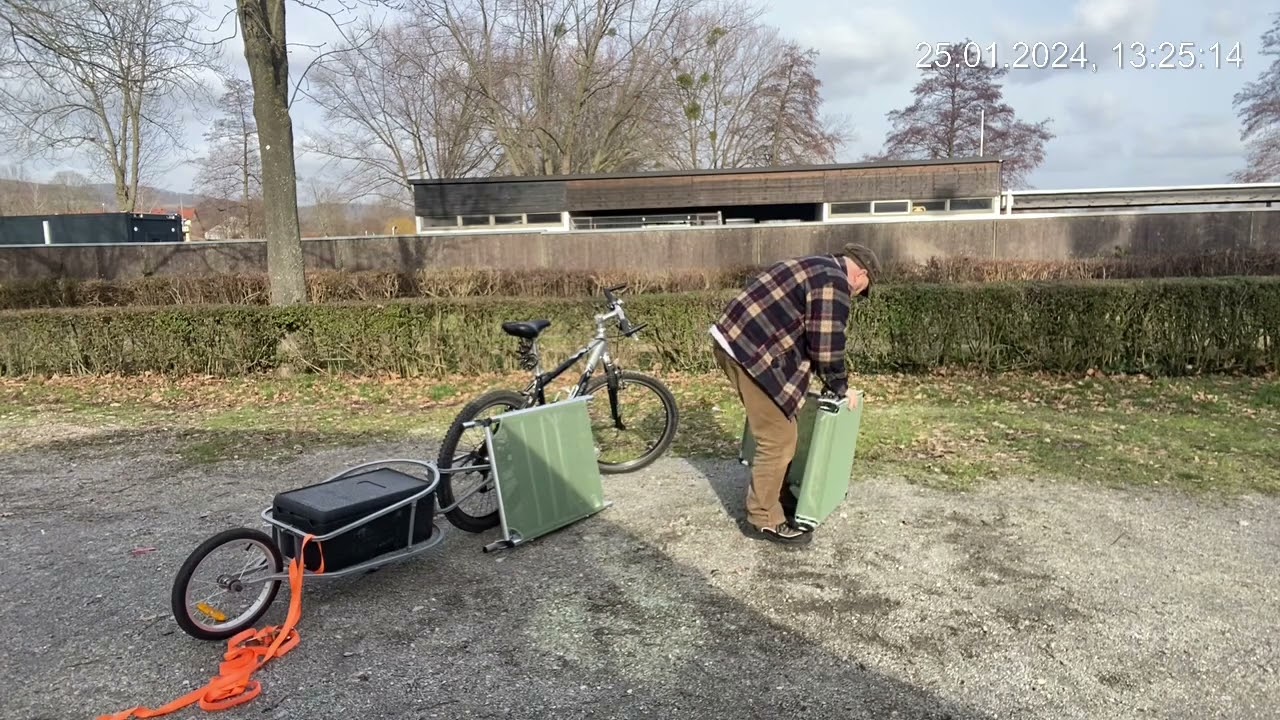 Ironletics Outdoor Bike Tent Trailer cot Feldbettzelt