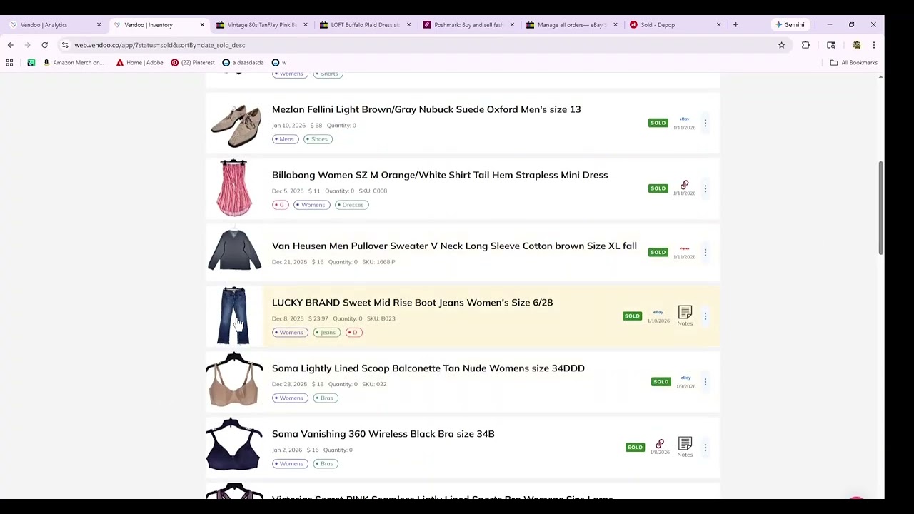What Sold Week 2 of 2026 on Ebay, Poshmark, & Depop