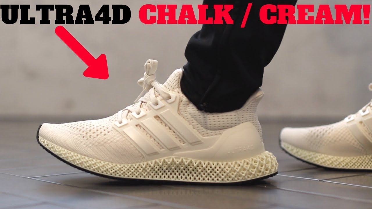 AMAZING! Chalk Cream Adidas Ultra4D Review + On Feet!
