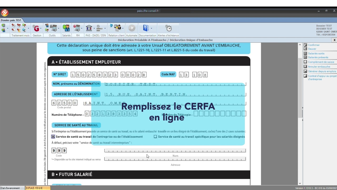 TUTO CAPTEAM - Logiciel SILAE : déclarer un nouveau salarié