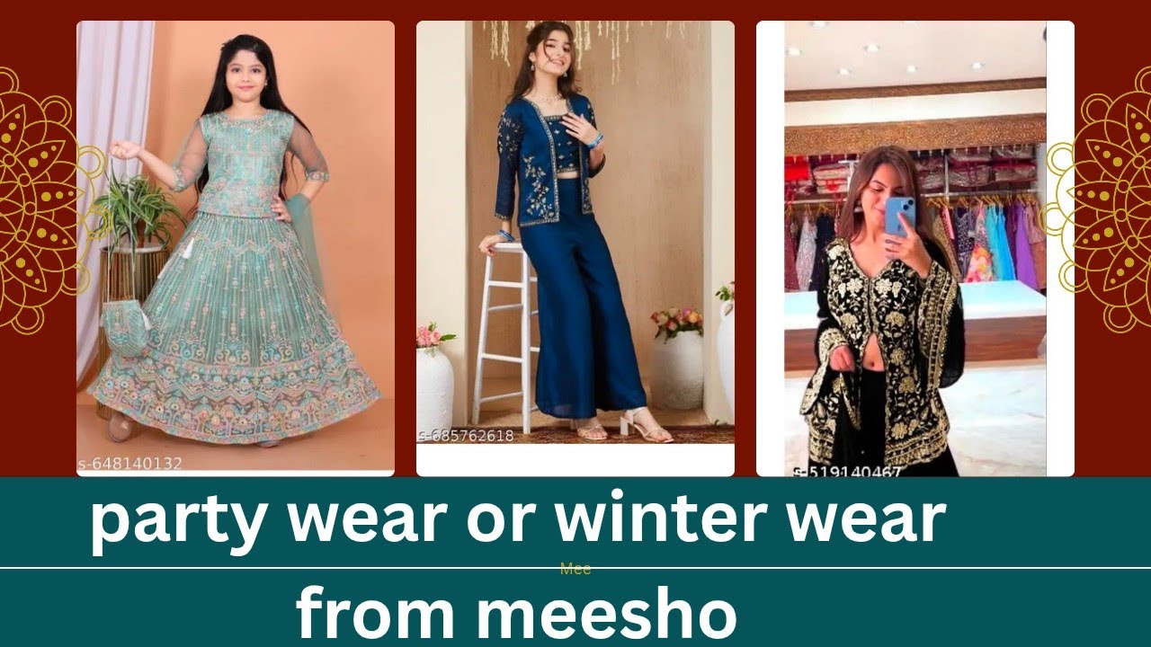 Latest party wear kurta set and dress from meesho #meesho #meeshodress 
