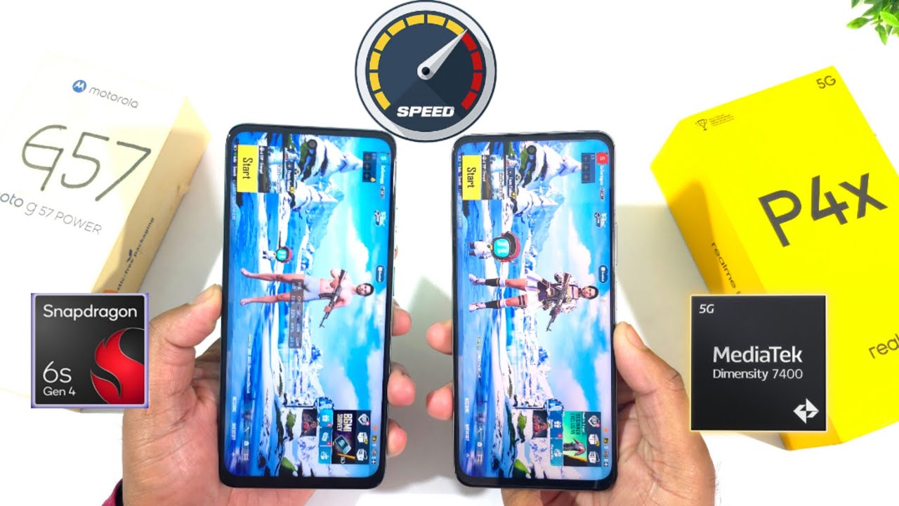 Сравнение производительности и скорости Realme P4x и Moto G57 🔥🔥🔥